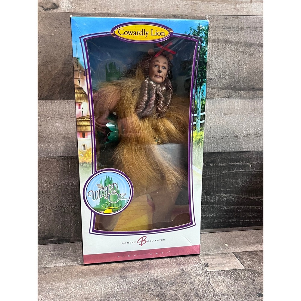Barbie Wizard of Oz Cowardly Lion Ken Doll Pink Label Collector K8688 2006 New - Picture 1 of 9